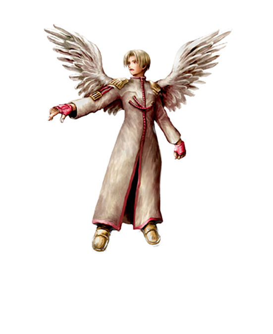 上級天使　主人公を神経塔に向かわせるトリガー（きっかけ）となる天使。銃を投げ渡し、使えと言うのだが…